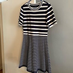 Tommy Hilfiger Navy and White Dress